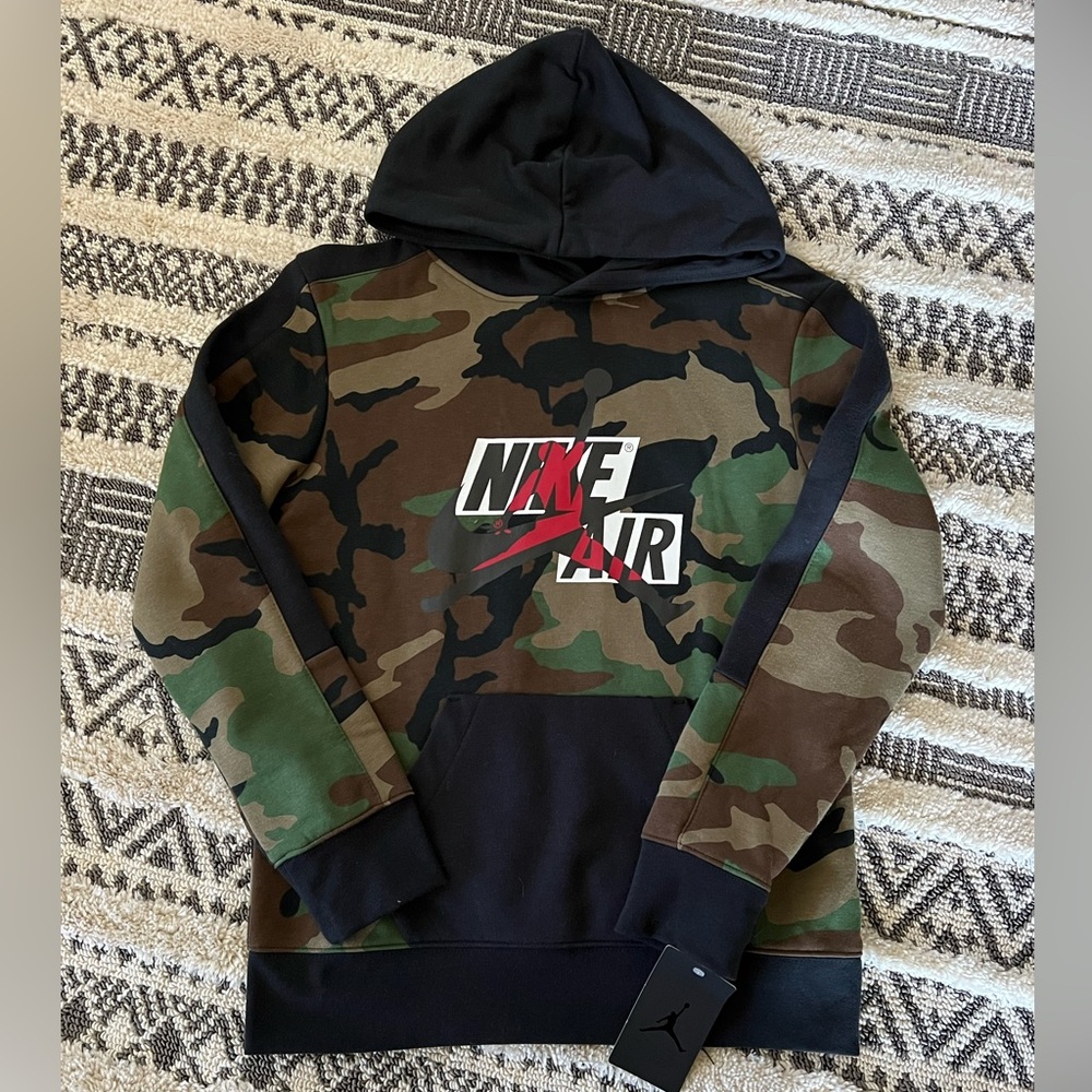 Nike Air Jordan Boys Large Camo Hoody new with tags
